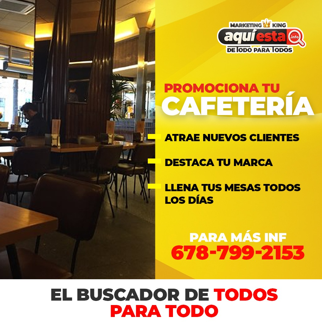 promociona tu cafetería