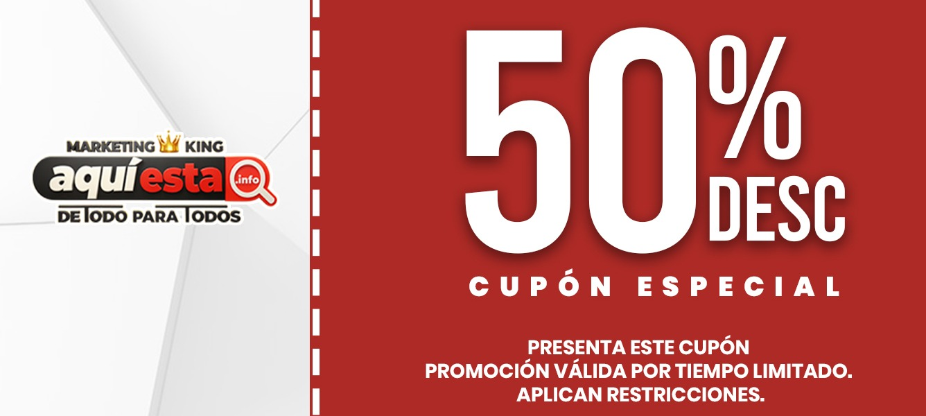 50% de descuento