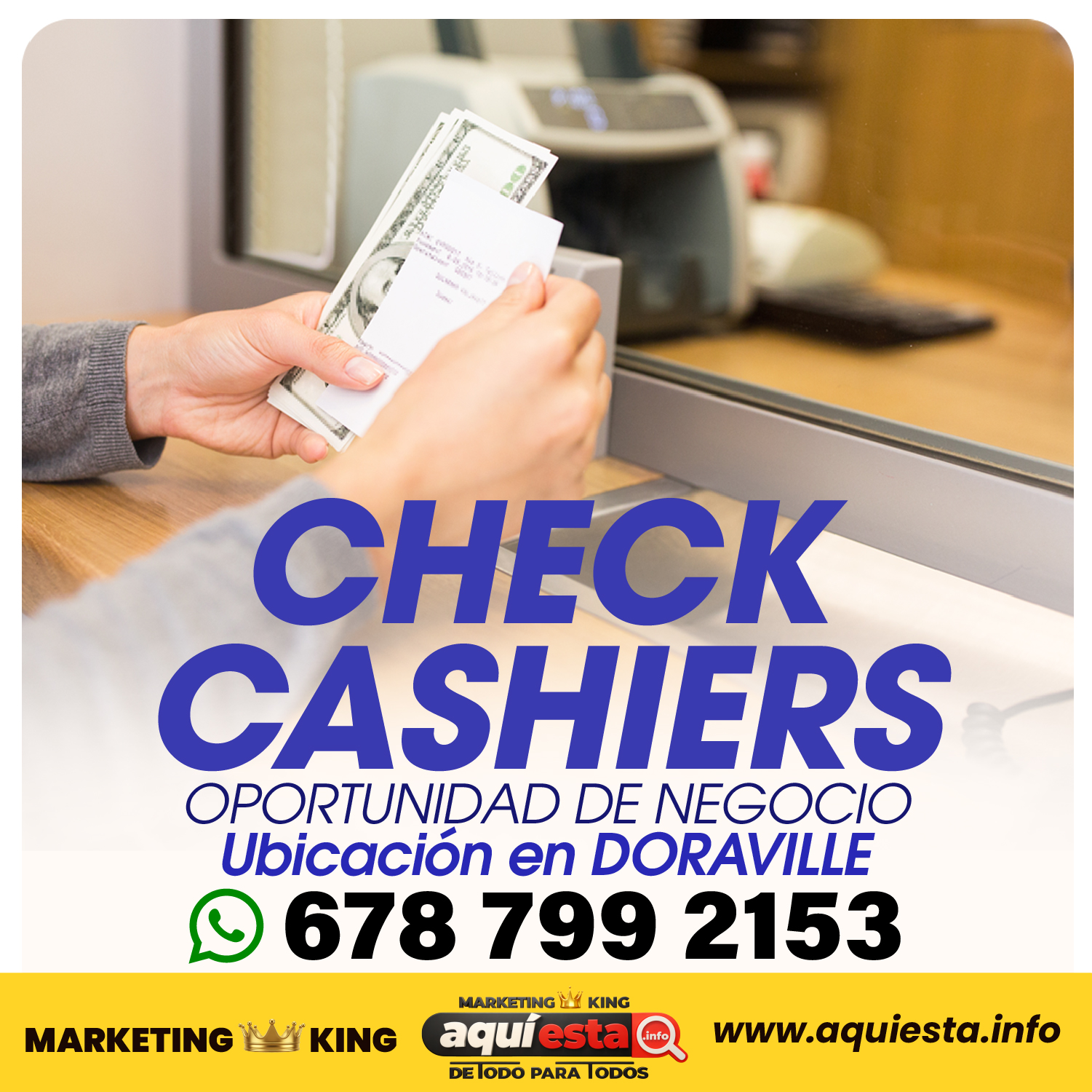 CHECK CASHIERS