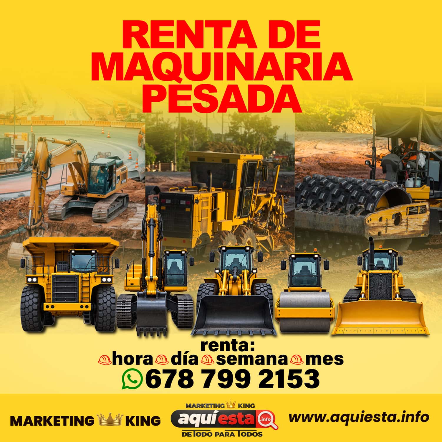 RENTA DE MAQUINARIA PESADA