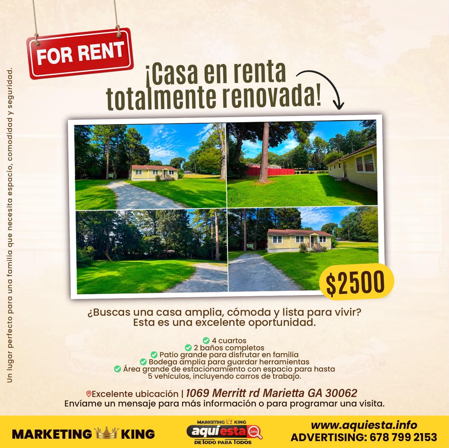 CASA EN RENTA